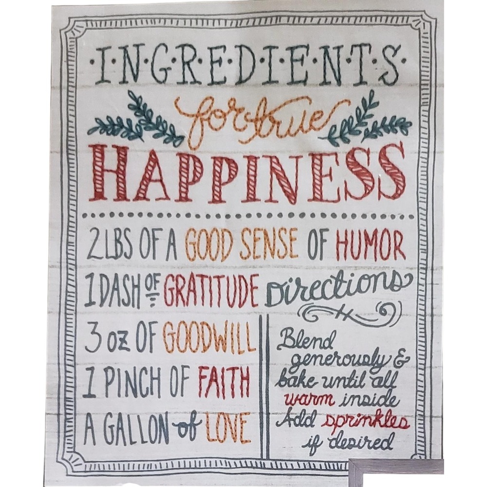 Dimensions Ingredients for Happiness Sampler Recipe Embroidery Kit 71-01569 - Picture 2 of 3